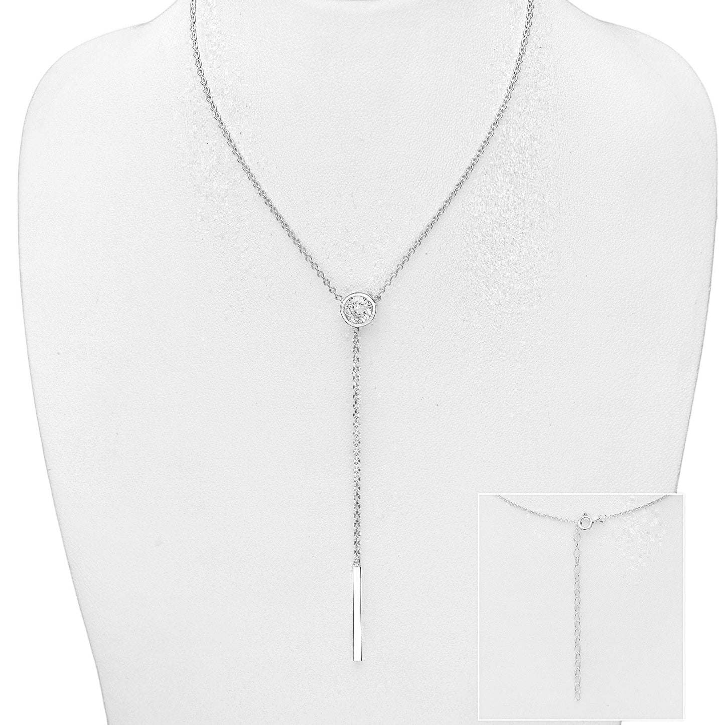 Avec Amour light point Droplet necklace