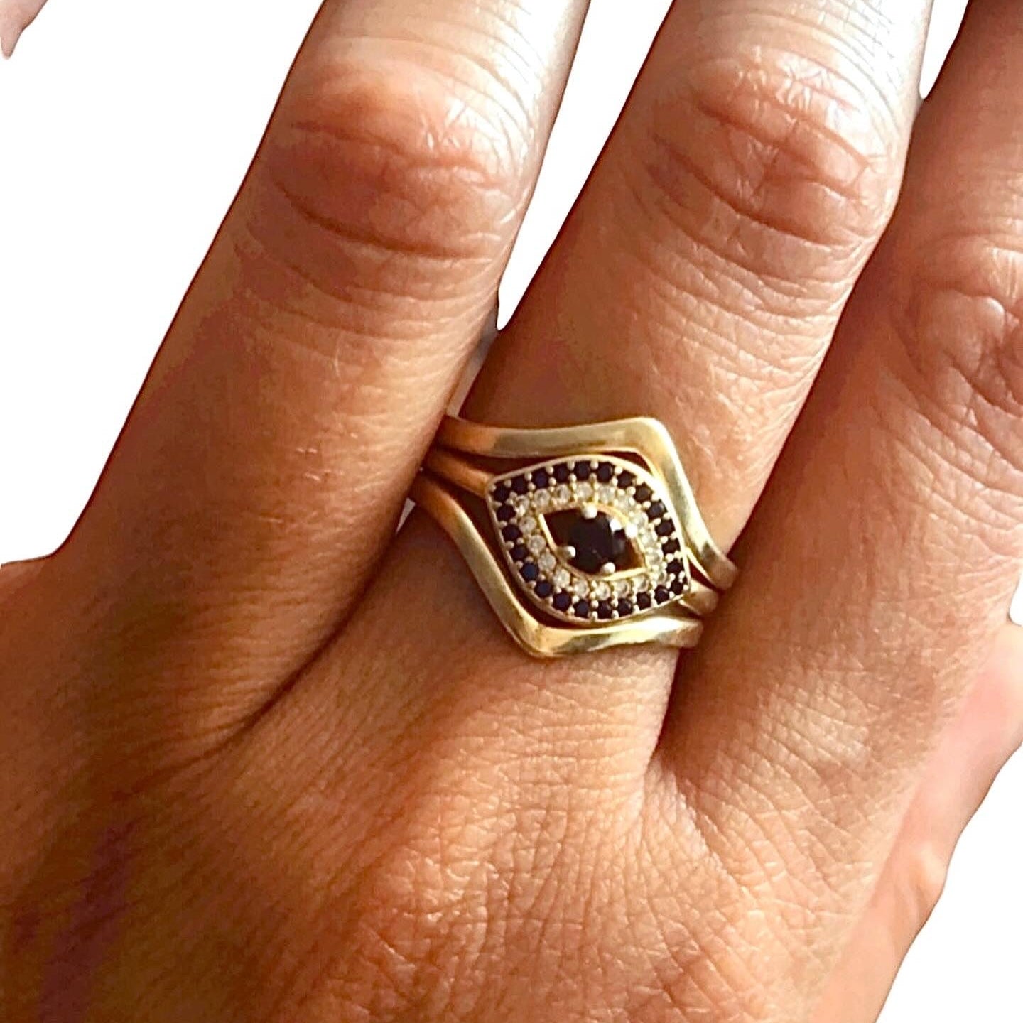 Evil eye ring