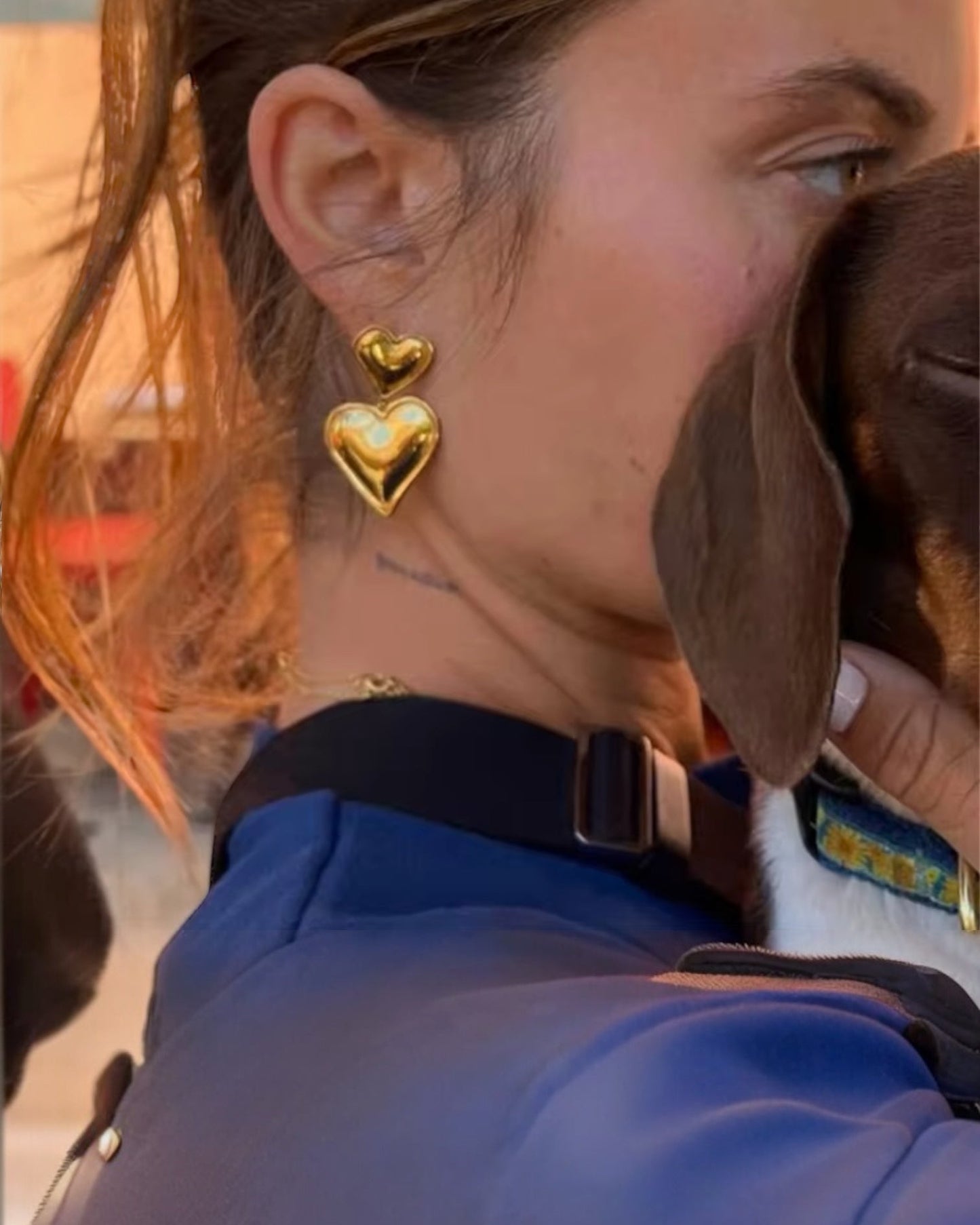 Double Heart Earrings