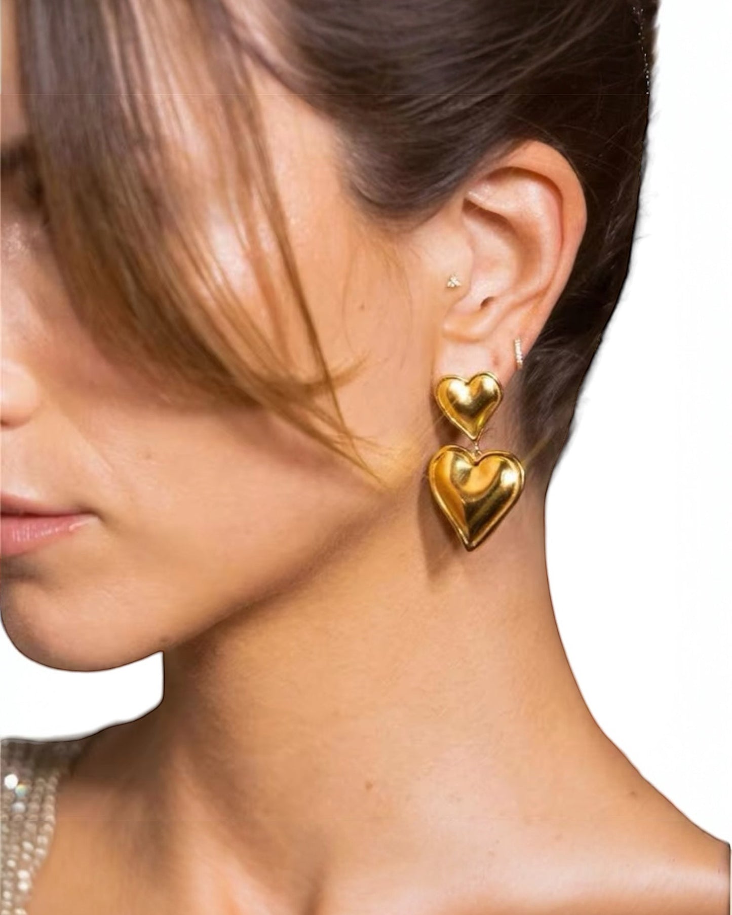 Double Heart Earrings
