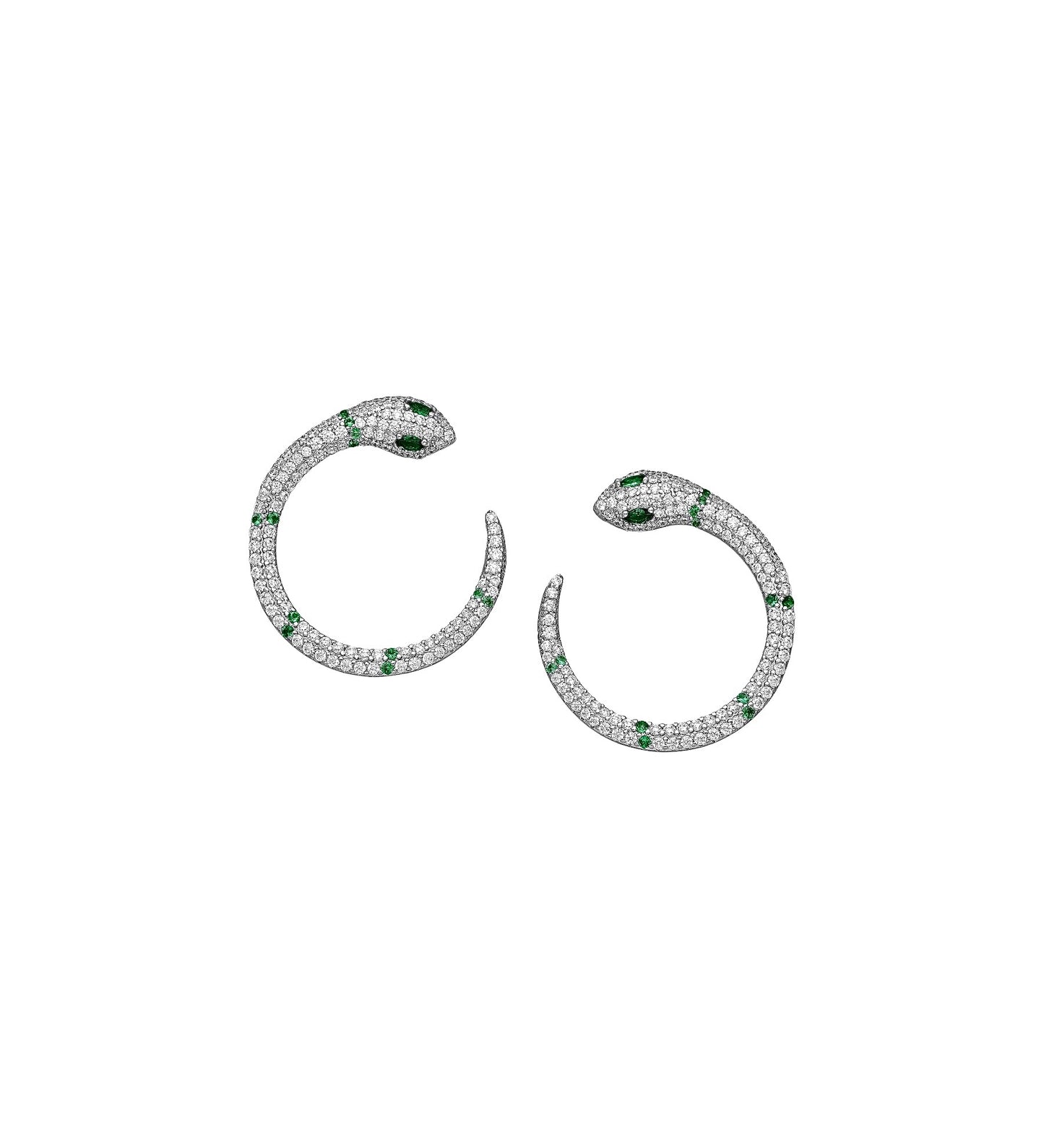 Diamonds Snakes Earrings