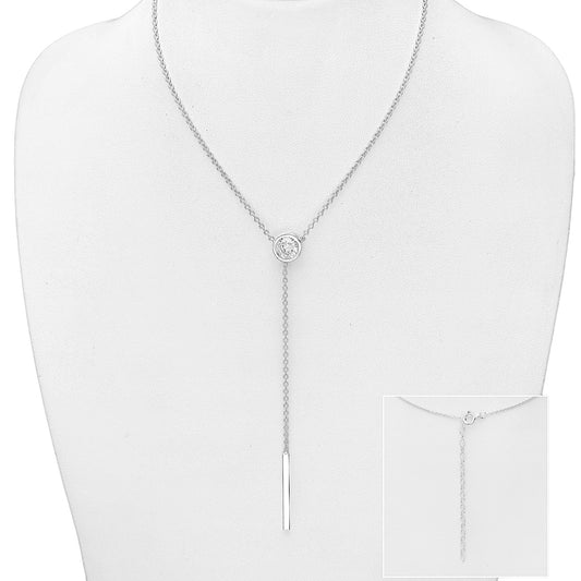 Avec Amour light point Droplet necklace