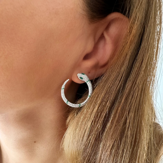 Diamonds Snakes Earrings