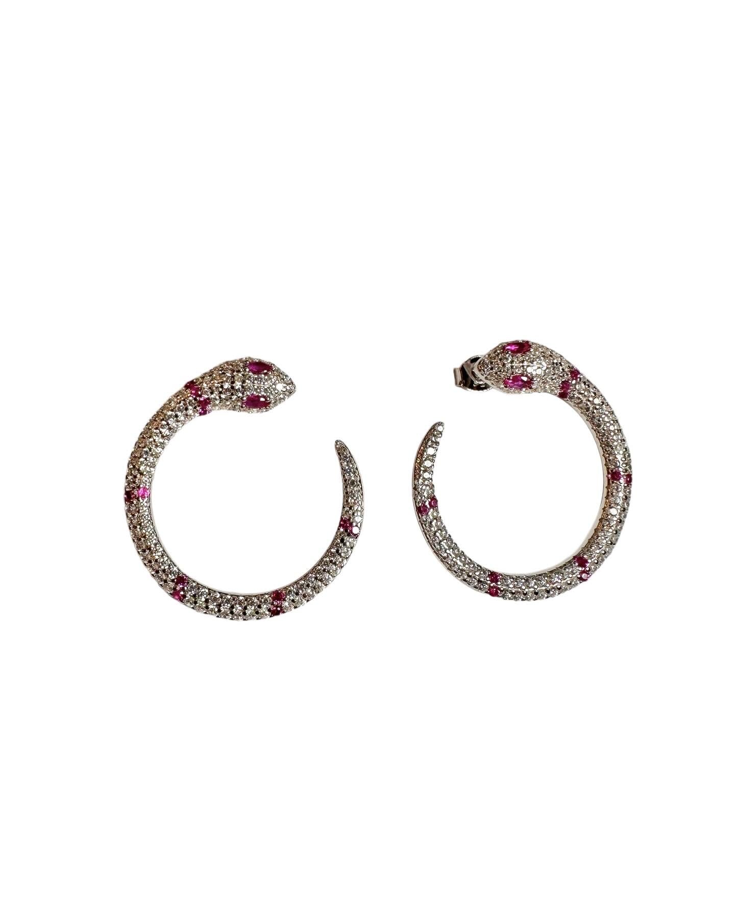 DIAMOND SNAKE EARRINGS