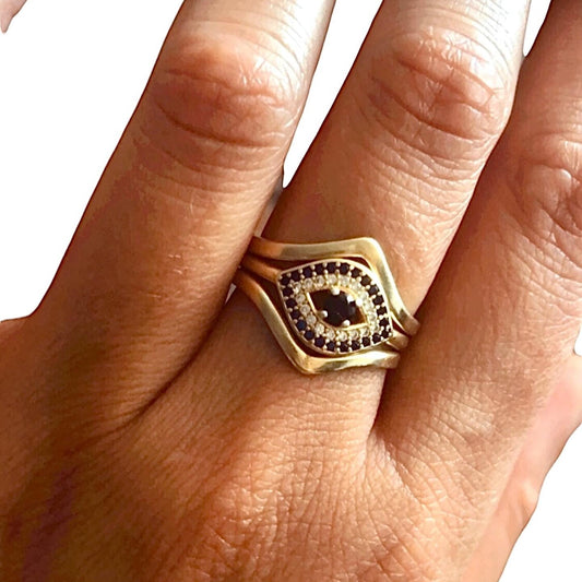 Evil eye ring