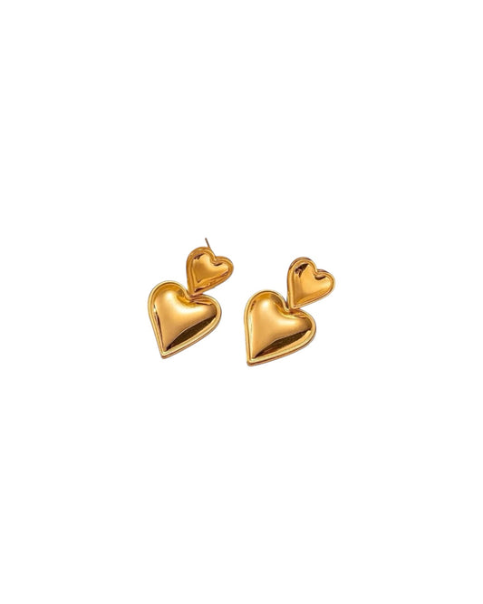 Double Heart Earrings