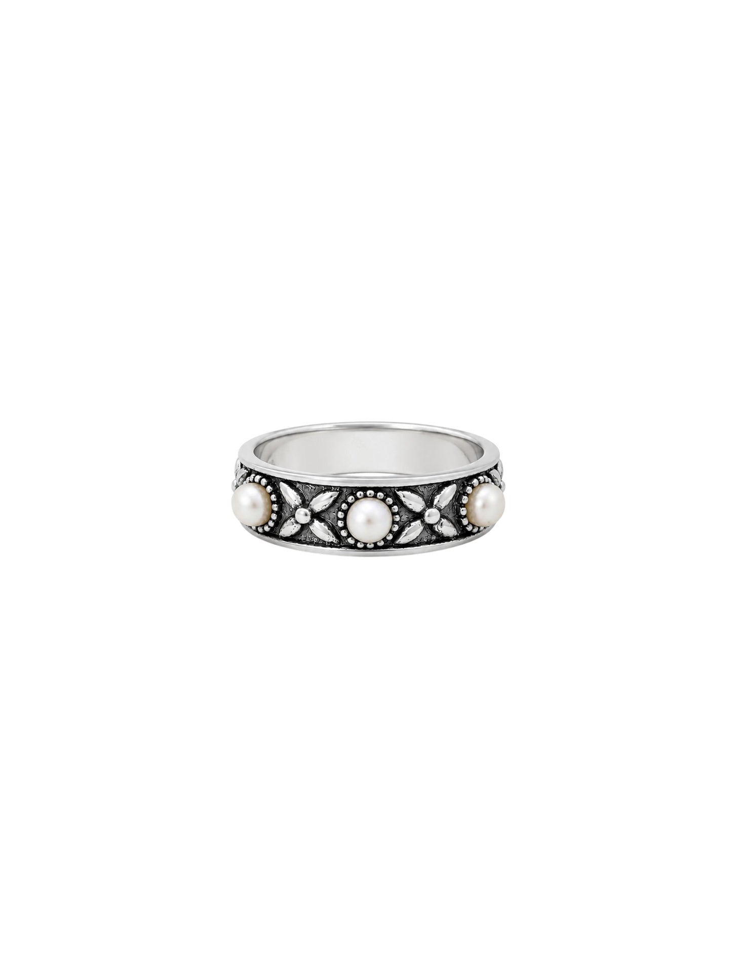 FLOWER WATER PEARLS RING